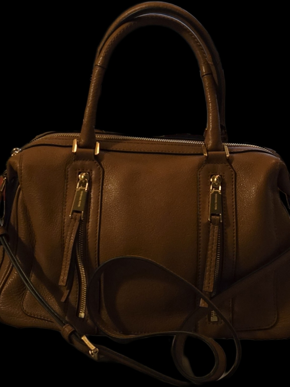MICHAEL Michael Kors Large Julia Satchel in Acorn Pebble Leather